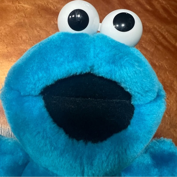 Vintage 90s Tyco Plush Tickle me Cookie Monster works 1996 Sesame Street toy - Picture 4 of 9